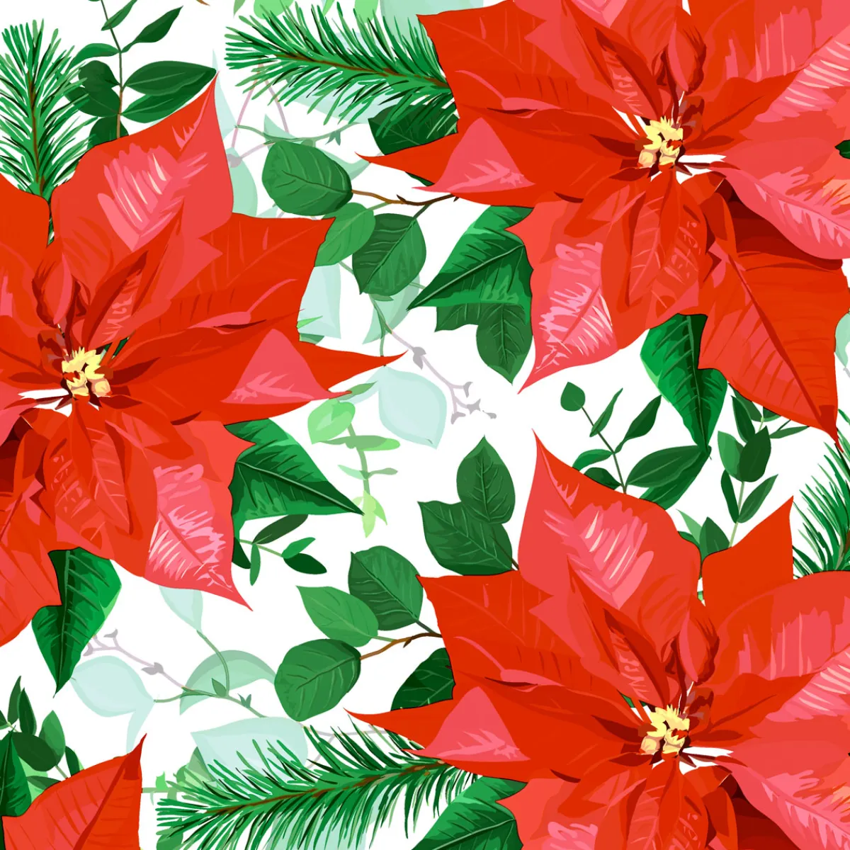 Servietten Im Lunchformat>PAPER + DESIGN Tissue-Serviette 33 x 33 cm Floral Christmas 3-lagig