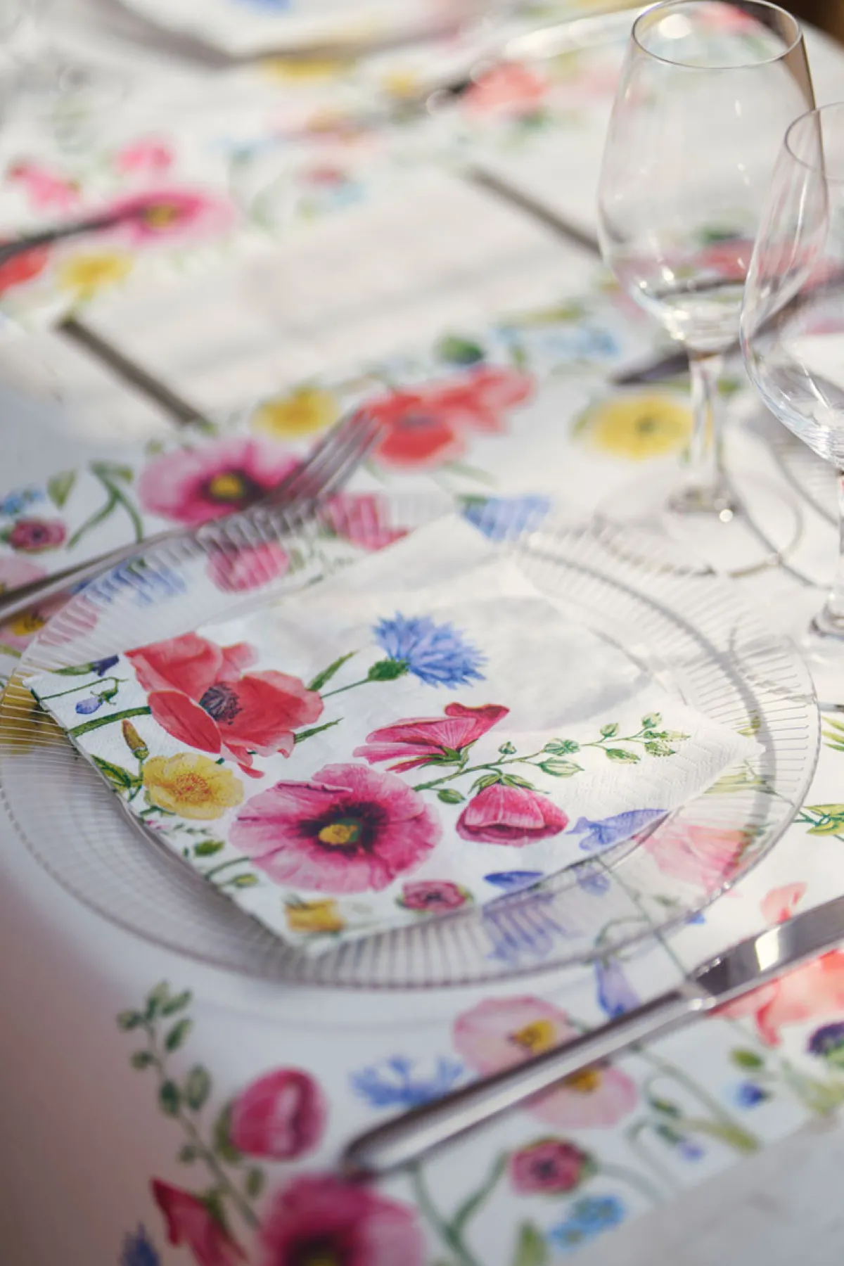 Servietten Im Dinnerformat>DUNI Tissue-Serviette 40 x 40 cm Flowy Meadow