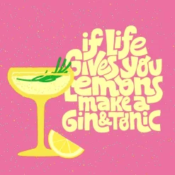 Cocktailservietten>PAPER + DESIGN Tissue-Serviette 24 x 24 cm Gin & Tonic 3-lagig