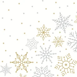 Servietten Im Lunchformat>PAPER + DESIGN Tissue-Serviette 33 x 33 cm Glistering Snow 3-lagig