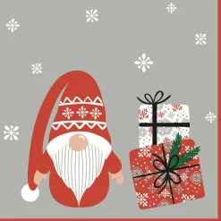 Servietten Im Lunchformat>PAPER + DESIGN Tissue-Serviette 33 x 33 cm Gnome with gifts 3-lagig