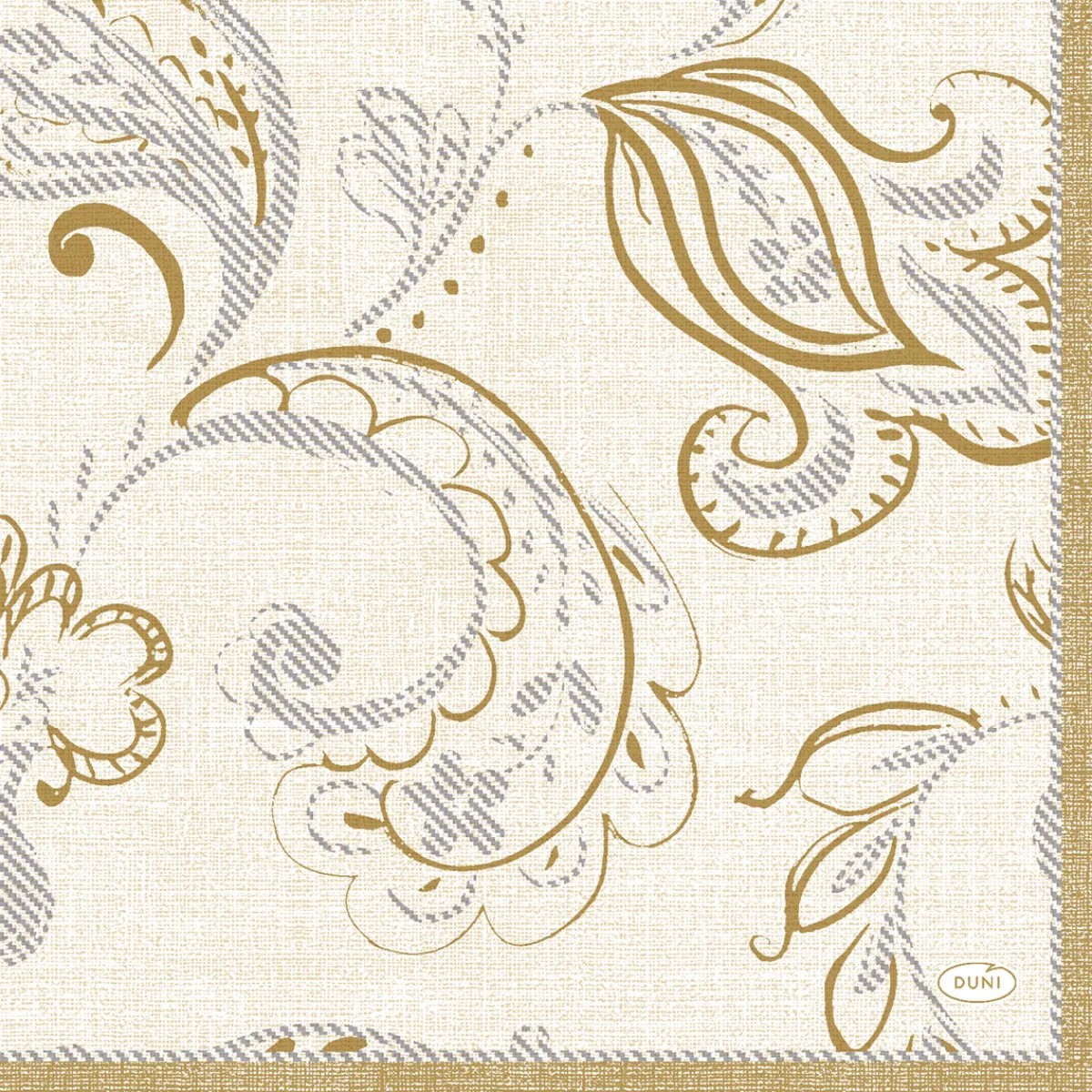 Servietten Im Lunchformat>DUNI Tissue-Serviette 33 x 33 cm Golden Grace Cream 3-lagig