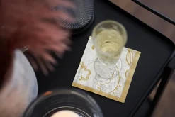 Cocktailservietten>DUNI Tissue-Serviette 24 x 24 cm Golden Grace Cream 3-lagig