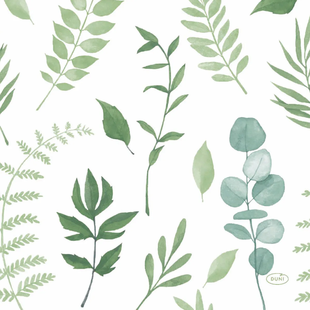 Servietten Im Lunchformat>DUNI Tissue-Serviette 33 x 33 cm Greenery 3-lagig
