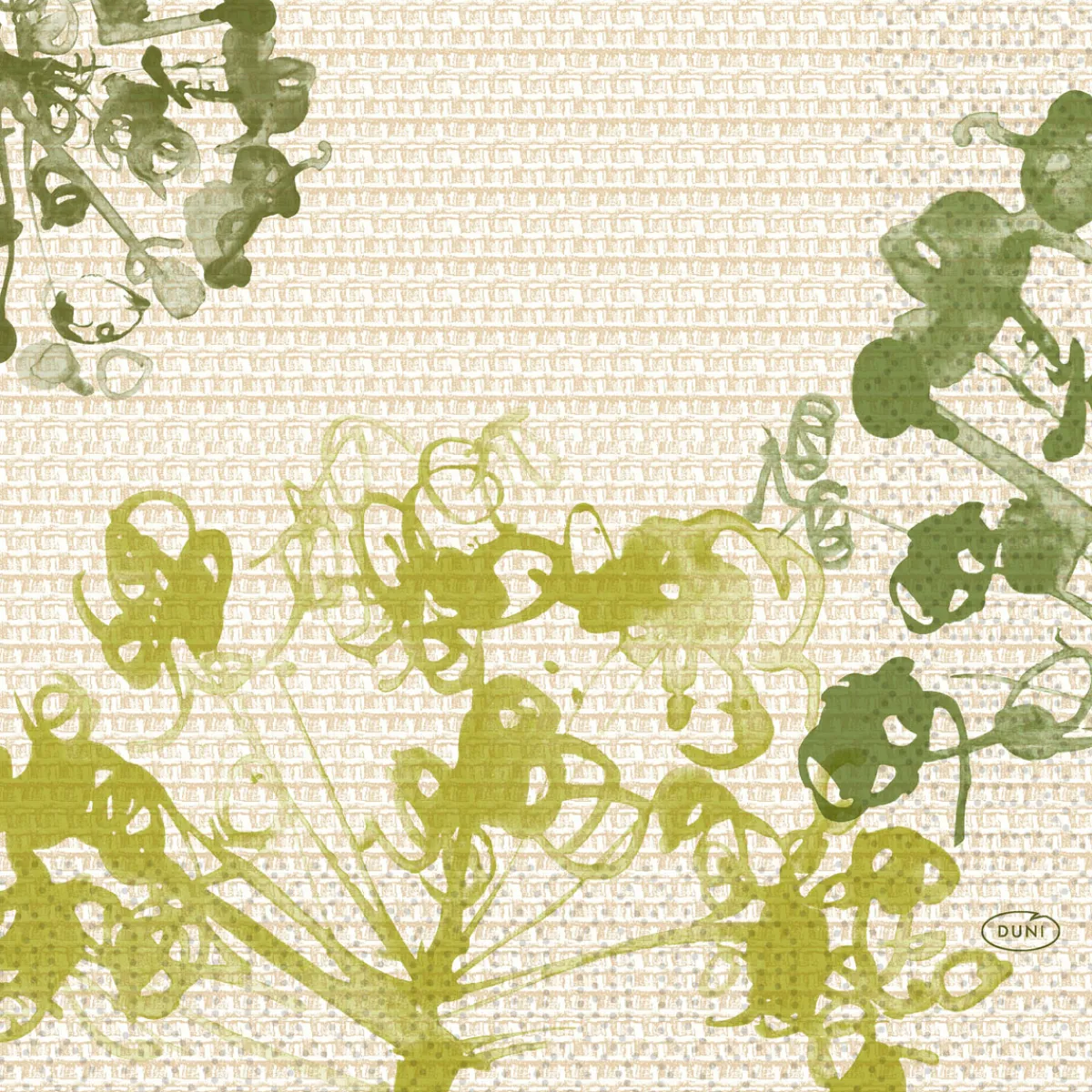 Servietten Im Lunchformat>DUNI Tissue-Serviette 33 x 33 cm Green Umbles 3-lagig