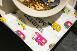 Servietten Im Lunchformat>PAPER + DESIGN Tissue-Serviette 33 x 33 cm Happy Camper 3-lagig