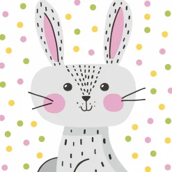 Servietten Im Lunchformat>PAPER + DESIGN Tissue-Serviette 33 x 33 cm Happy Bunny 3-lagig
