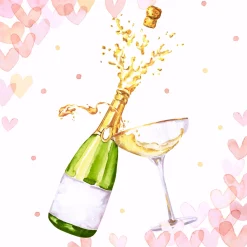 Servietten Im Lunchformat>PAPER + DESIGN Tissue-Serviette 33 x 33 cm Hearts Bubbles 3-lagig