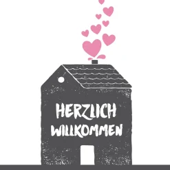 Servietten Im Lunchformat>PAPER + DESIGN Tissue-Serviette 33 x 33 cm Herzlich Willkomme 3-lagig