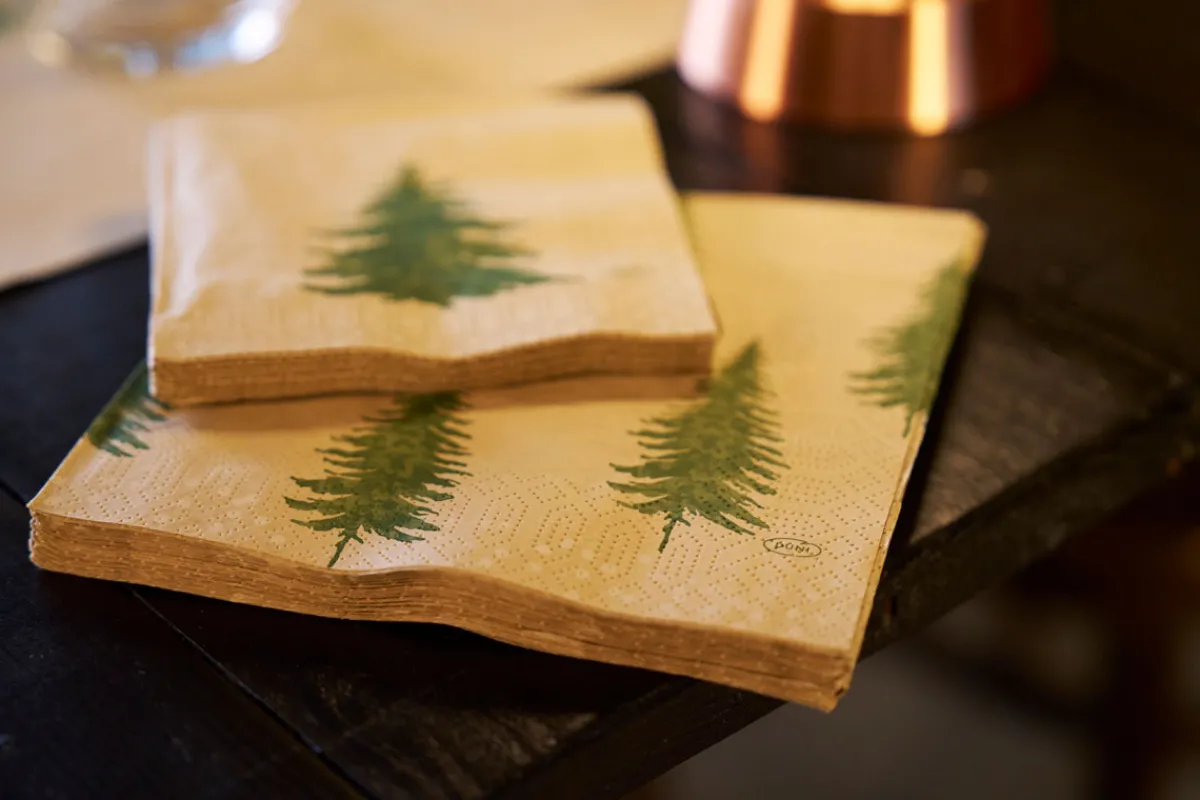 Servietten Im Lunchformat>DUNI Tissue-Serviette 33 x 33 cm Humble trees 3-lagig