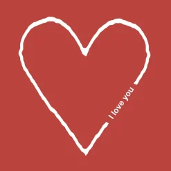 Servietten Im Lunchformat>PAPER + DESIGN Tissue-Serviette 33 x 33 cm I Love You 3-lagig