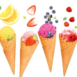 Servietten Im Lunchformat>PAPER + DESIGN Tissue-Serviette 33 x 33 cm Icecream Dream 3-lagig