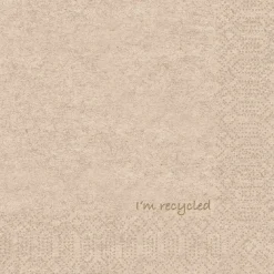 Servietten Im Lunchformat>DUNI Tissue-Serviette 33 x 33 cm I'm Recycled 2-lagig