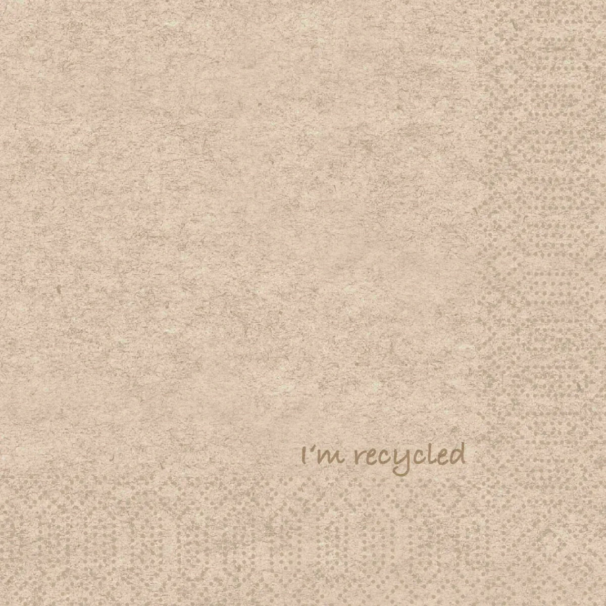 Servietten Im Lunchformat>DUNI Tissue-Serviette 33 x 33 cm I'm Recycled 2-lagig