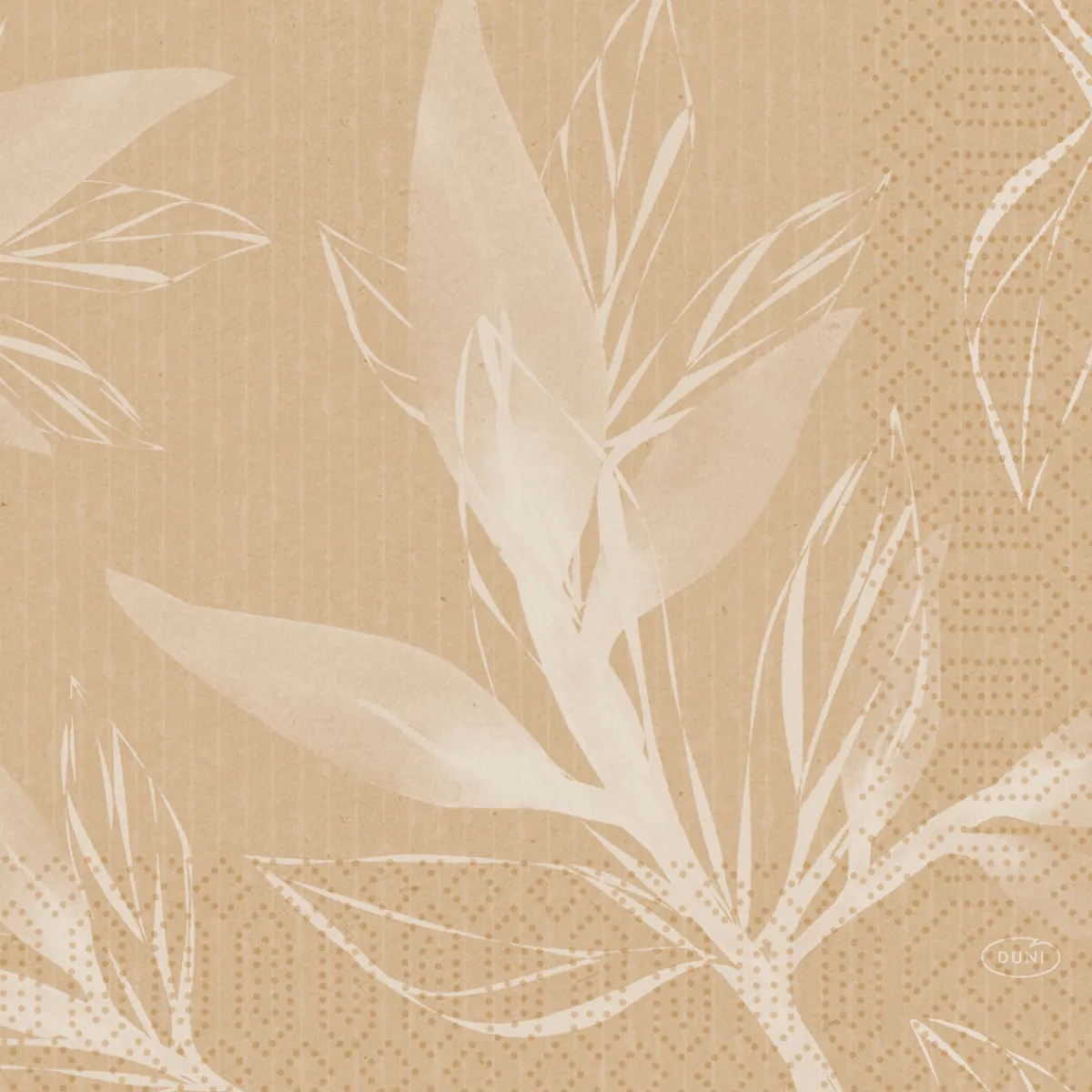 Servietten Im Lunchformat>DUNI Tissue-Serviette 33 x 33 cm Leaves Natural 3-lagig