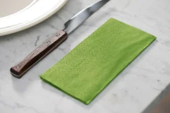 Vorgefaltete Servietten>DUNI Tissue-Serviette 33 x 33 cm Leaf Green 3-lagig