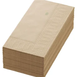 Vorgefaltete Servietten>DUNI Tissue-Serviette 40 x 40 cm Love Green Natural 3-lagig