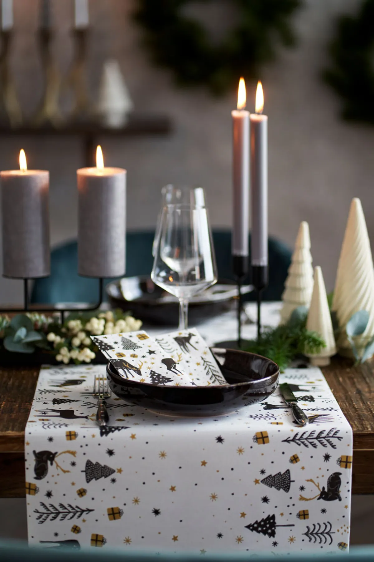 Servietten Im Lunchformat>DUNI Tissue-Serviette 33 x 33 cm Magic Winter 3-lagig