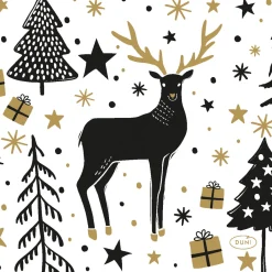 Cocktailservietten>DUNI Tissue-Serviette 24 x 24 cm Magic Winter 3-lagig