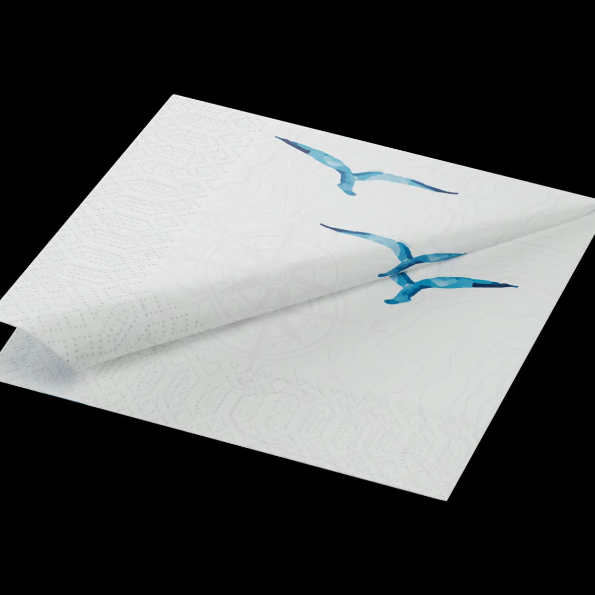 Servietten Im Lunchformat>DUNI Tissue-Serviette 33 x 33 cm Meer Freude 3-lagig