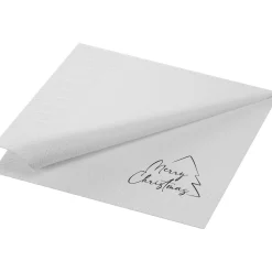 Vorgefaltete Servietten>DUNI Tissue-Serviette 33 x 33 cm Merry Xmas tree 2-lagig