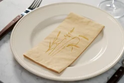 Vorgefaltete Servietten>DUNI Tissue-Serviette 40 x 40 cm Meadow Natural 3-lagig