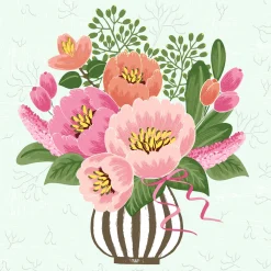 Servietten Im Lunchformat>PAPER + DESIGN Tissue-Serviette 33 x 33 cm Moments Flower Vase 3-lagig