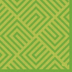 Servietten Im Lunchformat>DUNI Tissue-Serviette 33 x 33 cm Mosaic Kiwi 3-lagig