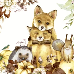 Servietten Im Lunchformat>PAPER + DESIGN Tissue-Serviette 33 x 33 cm Nature Cuteness 3-lagig