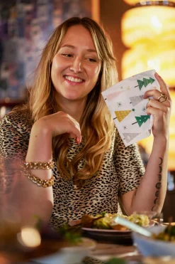 Servietten Im Lunchformat>DUNI Tissue-Serviette 33 x 33 cm Noel Trees 3-lagig