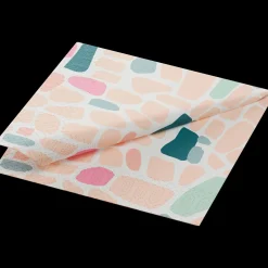 Cocktailservietten>DUNI Tissue-Serviette 24 x 24 cm Ocean Pebbles 3-lagig