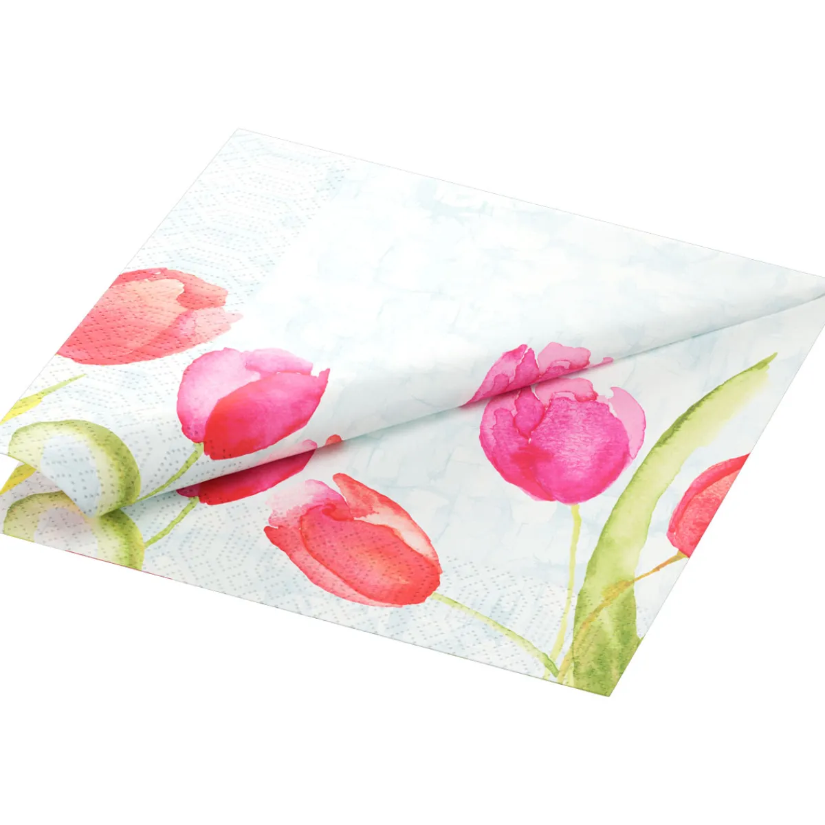 Servietten Im Dinnerformat>DUNI Tissue-Serviette 40 x 40 cm Painted Tulips 3-lagig