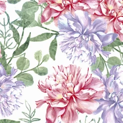 Cocktailservietten>PAPER + DESIGN Tissue-Serviette 24 x 24 cm Pastel flowers 3-lagig