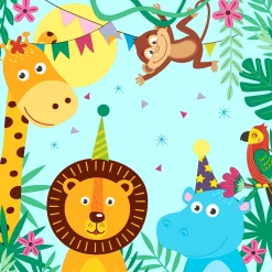 Servietten Im Lunchformat>PAPER + DESIGN Tissue-Serviette 33 x 33 cm Party Animals 3-lagig