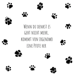 Servietten Im Lunchformat>PAPER + DESIGN Tissue-Serviette 33 x 33 cm Pfote 3-lagig