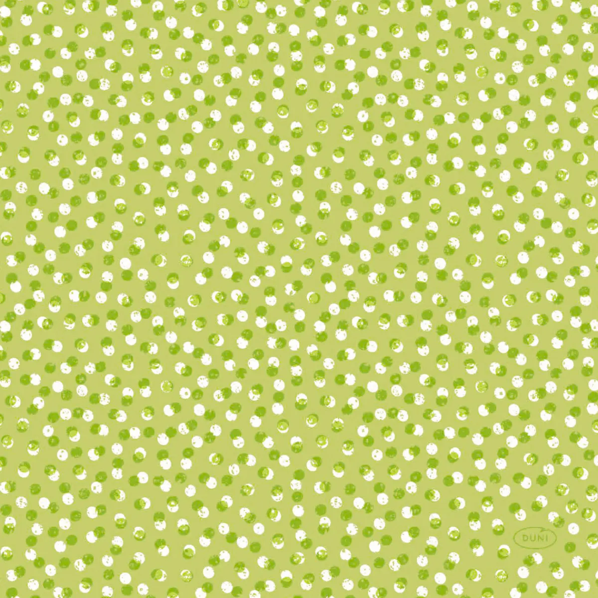 Servietten Im Lunchformat>DUNI Tissue-Serviette 33 x 33 cm Playful Dots Kiwi 3-lagig