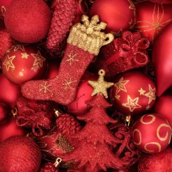 Cocktailservietten>PAPER + DESIGN Tissue-Serviette 24 x 24 cm Red Balls 3-lagig