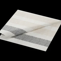 Servietten Im Lunchformat>DUNI Tissue-Serviette 33 x 33 cm Rigato Black 3-lagig