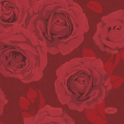 Cocktailservietten>DUNI Tissue-Serviette 24 x 24 cm Rich Roses 3-lagig