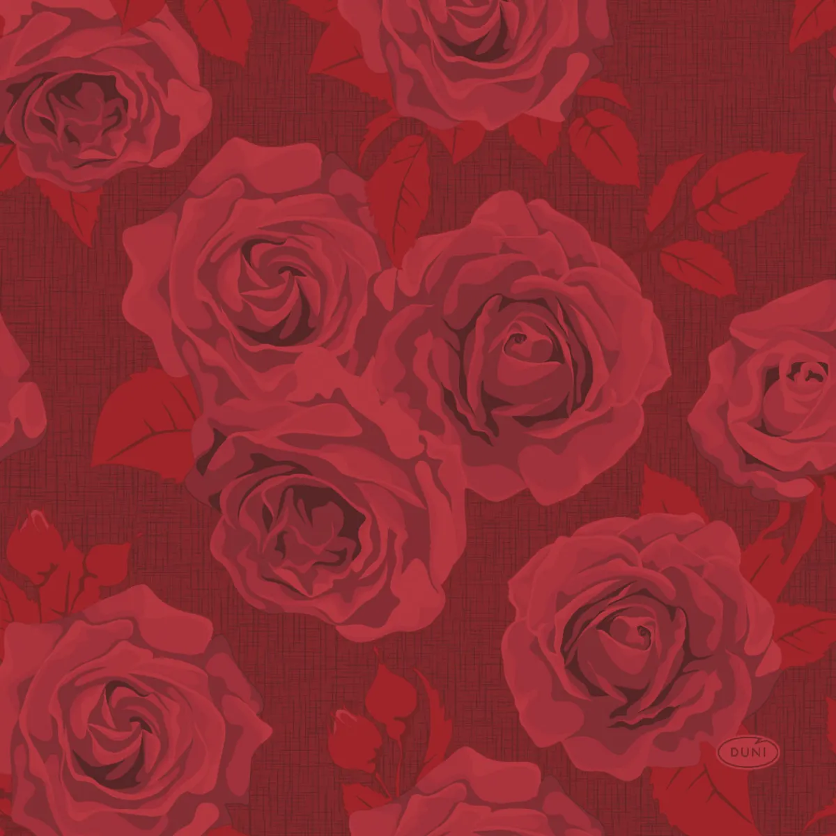 Servietten Im Lunchformat>DUNI Tissue-Serviette 33 x 33 cm Rich Roses 3-lagig
