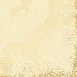 Servietten Im Dinnerformat>DUNI Tissue-Serviette 40 x 40 cm Royal Cream 3-lagig