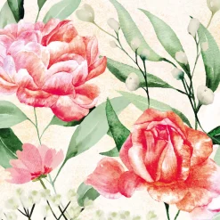 Servietten Im Lunchformat>PAPER + DESIGN Tissue-Serviette 33 x 33 cm Rose symphonie 3-lagig