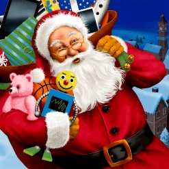 Servietten Im Lunchformat>PAPER + DESIGN Tissue-Serviette 33 x 33 cm Santa with toys 3-lagig