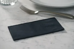 Vorgefaltete Servietten>DUNI Tissue-Serviette 33 x 33 cm Schwarz 2-lagig