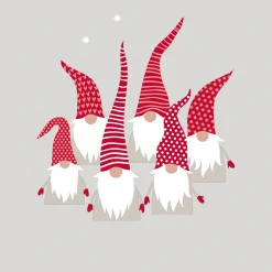 Cocktailservietten>PAPER + DESIGN Tissue-Serviette 24 x 24 cm Scandic Santas 3-lagig