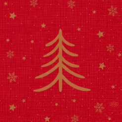 Servietten Im Lunchformat>DUNI Tissue-Serviette 33 x 33 cm Shimmer Trees 3-lagig