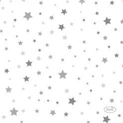 Cocktailservietten>DUNI Tissue-Serviette 24 x 24 cm Silver Stardust 3-lagig