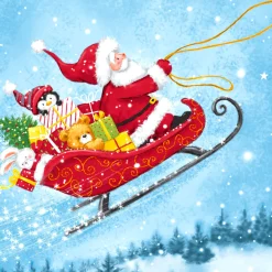 Servietten Im Lunchformat>PAPER + DESIGN Tissue-Serviette 33 x 33 cm Sleigh Ride 3-lagig