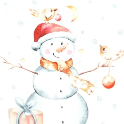 Servietten Im Lunchformat>PAPER + DESIGN Tissue-Serviette 33 x 33 cm Snowy & Birds 3-lagig