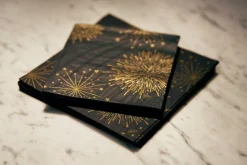 Servietten Im Lunchformat>DUNI Tissue-Serviette 33 x 33 cm Sparkly Black 3-lagig